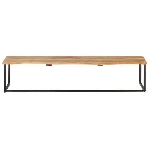 Закачалка с "живи" ръбове, 100x35x22 см, акациево дърво масив
