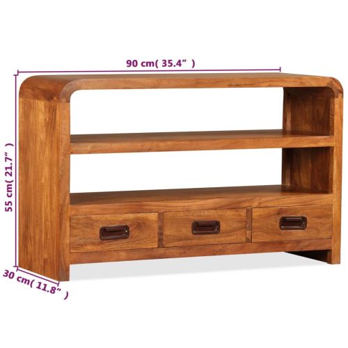 ТВ шкаф масивна акация 90x30x55 см