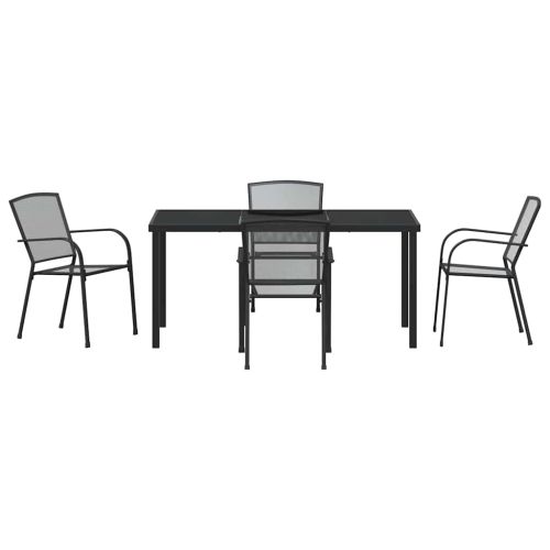 Комплект за хранене в градината 5 pcs Антрацит