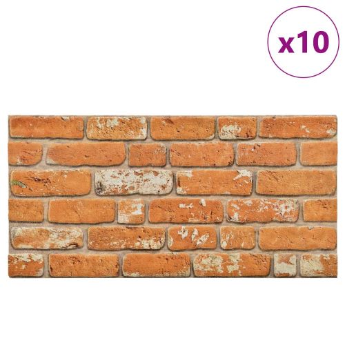 Стенни панели 10 pcs Тухла 100 x 50 cm EPS пяна