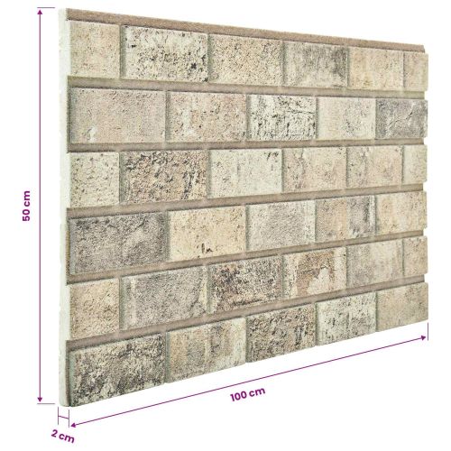 Стенни панели 10 pcs Пясък 100 x 50 cm EPS пяна