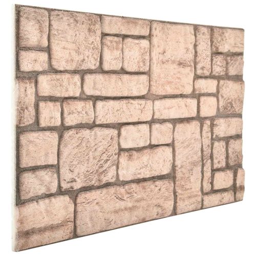 Стенни панели 10 pcs Бежово 100 x 50 cm EPS пяна
