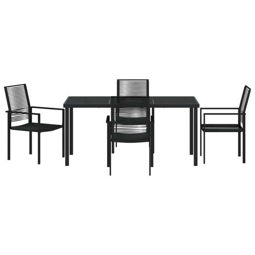 Комплект за хранене в градината 5 pcs Черно