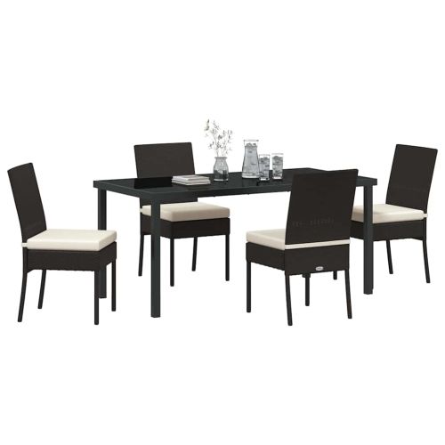 Комплект за хранене в градината 5 pcs Черно