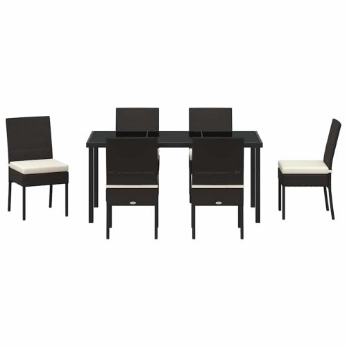 Комплект за хранене в градината 7 pcs Черно