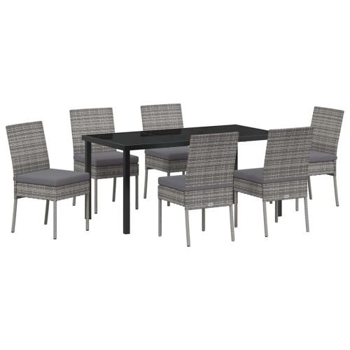Комплект за хранене в градината 7 pcs Сив