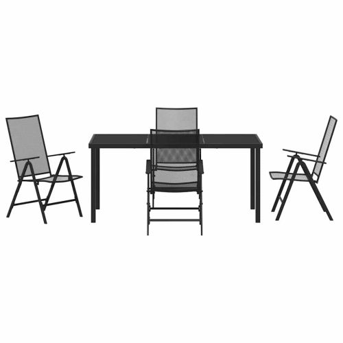 Комплект за хранене в градината 5 pcs Антрацит