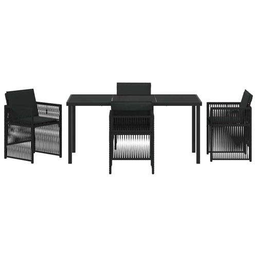 Комплект за хранене в градината 5 pcs Черно
