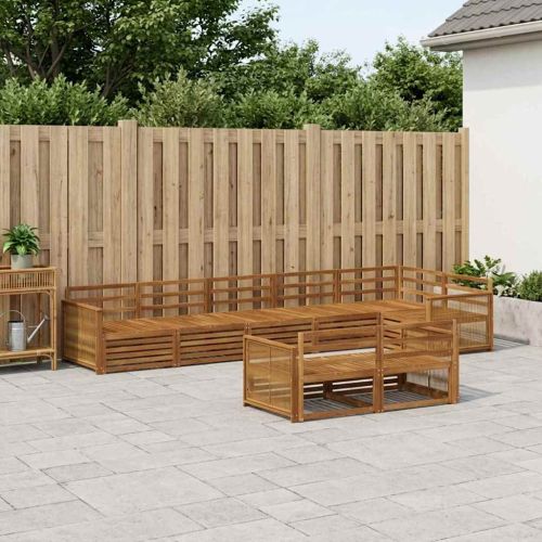 Комплект дивани за открито 8 pcs Натурално