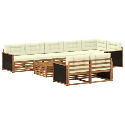 Комплект дивани за открито с възглавница 9 pcs