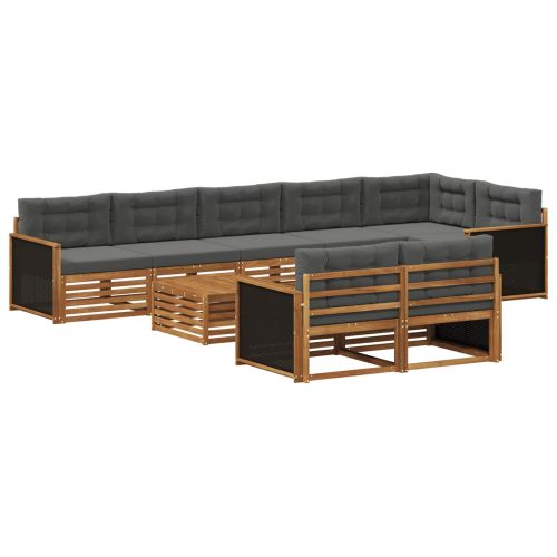 Комплект дивани за открито с възглавница 9 pcs