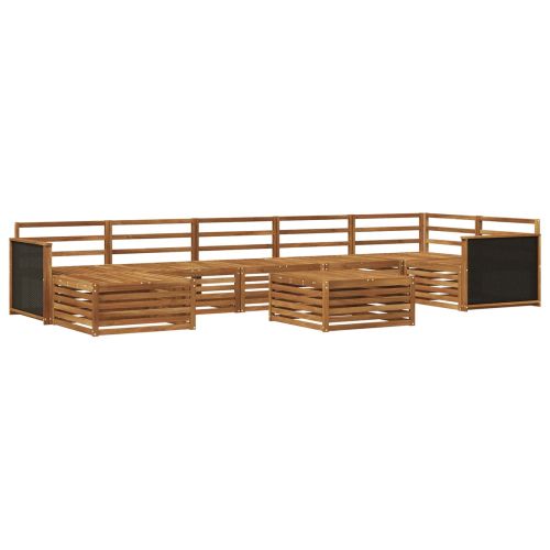 Комплект дивани за открито 8 pcs Натурално