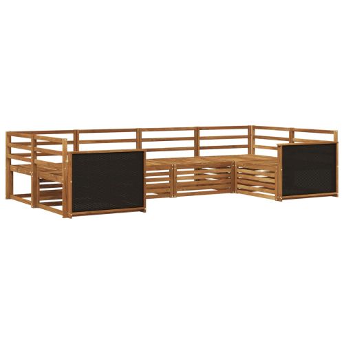 Комплект дивани за открито 6 pcs Натурално