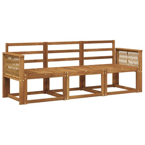 Комплект дивани за открито 3 pcs Натурално