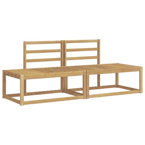 Комплект дивани за открито 2 pcs Бяло 182,5 x 63 x 73 см