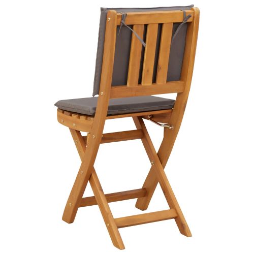 Външни бistro столове 8 pcs Тъмносиво 38 x 46 x 85 см