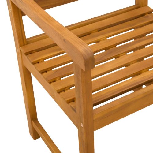 Външна пейка 4 pcs Натурално 56 х 55,5 х 90 см