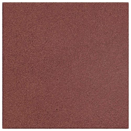 Плочки за защита при падане 12 pcs Червено 50 x 50 cm Каучук
