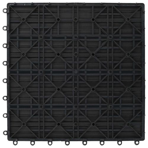 Плочка за decking 22 pcs Сиво 30 x 30 cm WPC