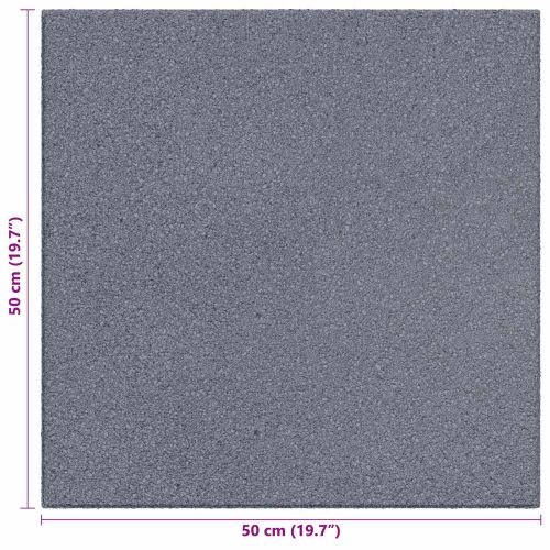 Плочки за защита при падане 18 pcs Сиво 50 x 50 cm Каучук