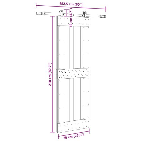 Преплъзваща се врата NARVIK 70 x 210 см (152,5 см)