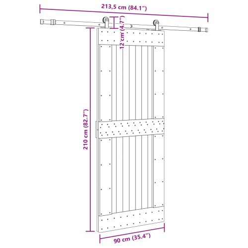 Преплъзваща се врата NARVIK 90 x 210 см (213,5 см)