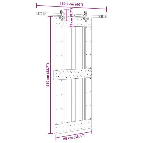 Преплъзваща се врата NARVIK 85 x 210 см (152,5 см)