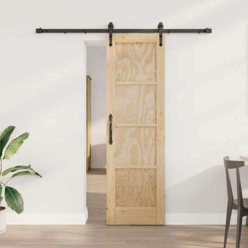 Преплъзваща се врата ORKDAL Естествено и черно 61 x 198,5 см