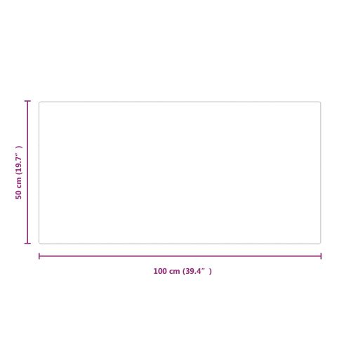 Стъклена плоча за камина Прозрачен 100 x 50 cm Стъкло