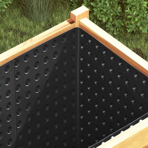 Оребрена дренажна плоча Черно 1 x 20 m HDPE