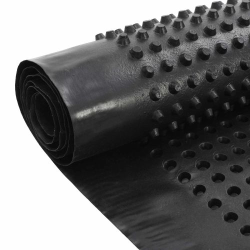 Оребрена дренажна плоча Черно 1 x 20 m HDPE