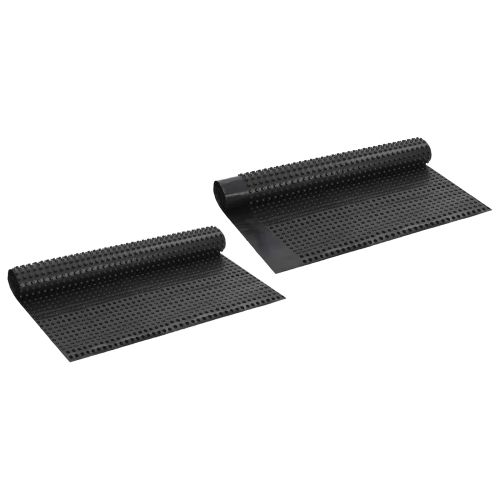 Оребрена дренажна плоча 2 pcs Черно 1 x 20 m HDPE