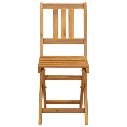 Външни бistro столове 4 pcs Натурално 40 x 42 x 85 см