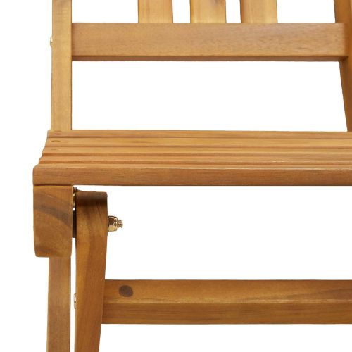 Външни бistro столове 4 pcs Натурално 40 x 42 x 85 см