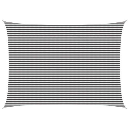 Слънцезащитен плат Антрацит и бяло 5 x 6 m HDPE