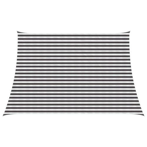 Слънцезащитен плат Антрацит и бяло 4 / 5 x 3 m HDPE