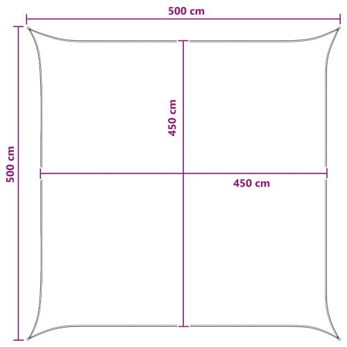 Слънцезащитен плат Жълт и бял 5 x 5 m HDPE