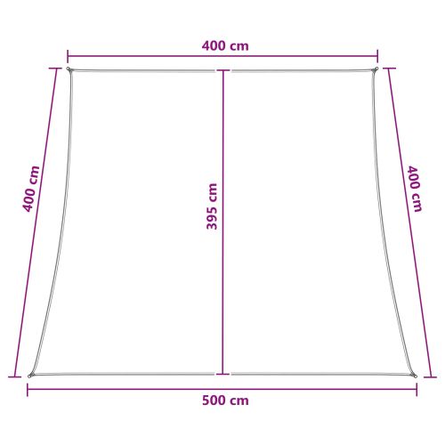 Слънцезащитен плат Жълт и бял 4 / 5 x 4 m HDPE