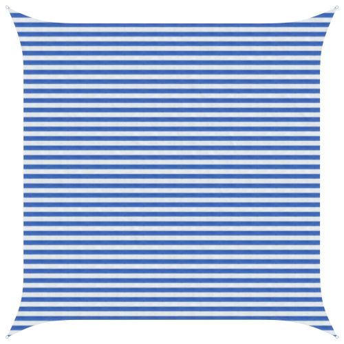 Слънцезащитен плат Синьо и бяло 4,5 x 4,5 m HDPE