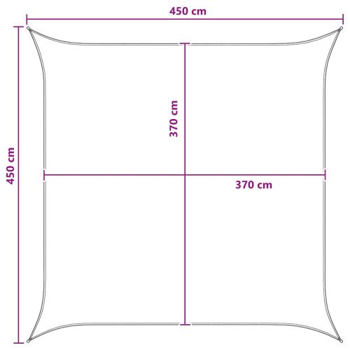 Слънцезащитен плат Синьо и бяло 4,5 x 4,5 m HDPE
