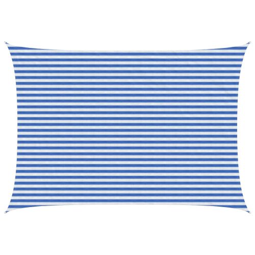 Слънцезащитен плат Синьо и бяло 3 x 6 m HDPE