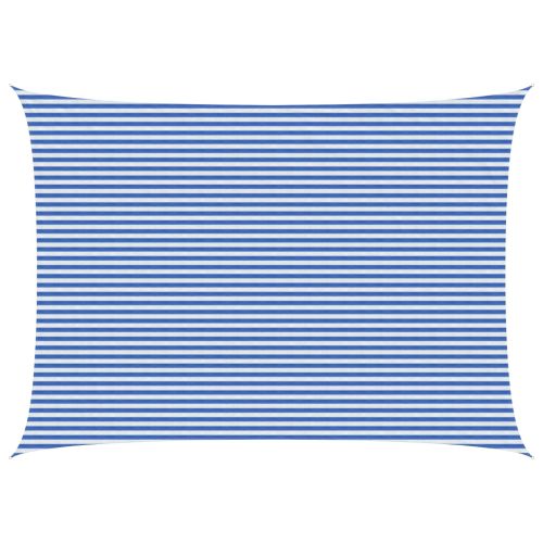 Слънцезащитен плат Синьо и бяло 5 x 7 m HDPE