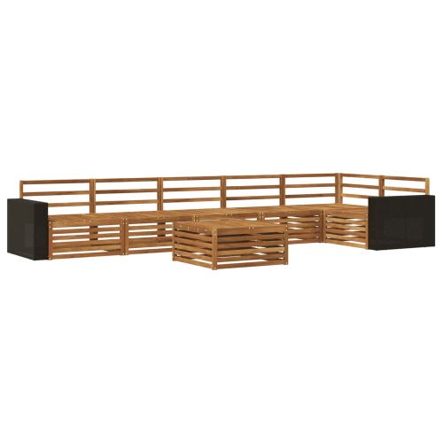 Комплект дивани за открито 7 pcs Натурално 79 x 79 x 37 см
