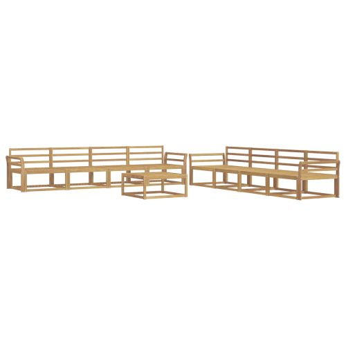 Комплект дивани за открито 9 pcs Бяло 79 x 79 x 37 см