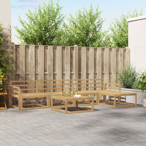 Комплект дивани за открито 6 pcs Бяло 79 x 79 x 37 см