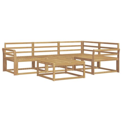 Комплект дивани за открито 5 pcs Бяло 79 x 79 x 37 см