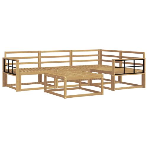 Комплект дивани за открито 5 pcs Бяло 79 x 79 x 37 см