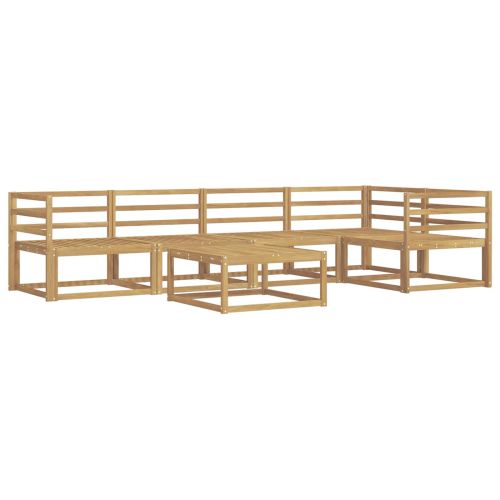Комплект дивани за открито 6 pcs Бяло 79 x 79 x 37 см