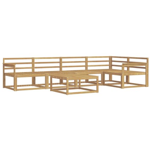 Комплект дивани за открито 6 pcs Бяло 79 x 79 x 37 см