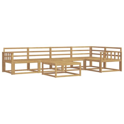 Комплект дивани за открито 6 pcs Бяло 79 x 79 x 37 см